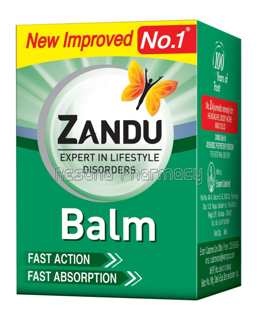 ZANDU BALM 8ml Resona Pharmacy